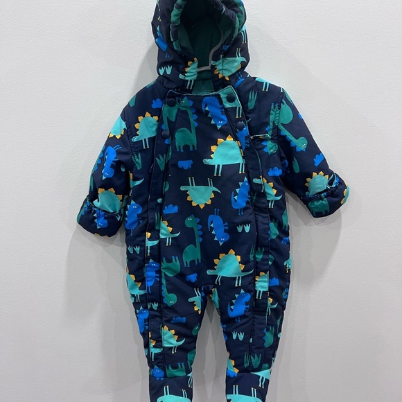 Marks & Spencer Other - Marks & Spencer Dinosaur Print Kids One Piece Snowsuit